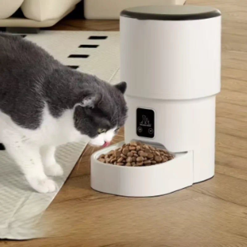 4L Wifi Automatic Pet Feeder for Cats and Dogs Intelligent Food Dispenser with Button Control Smart Pet Feeder
